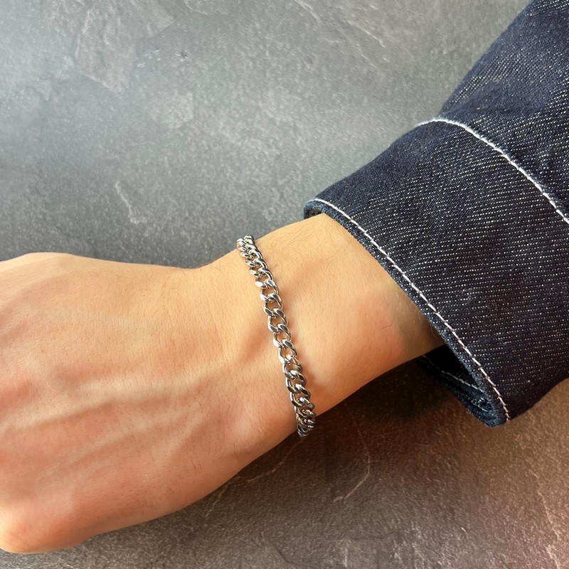 Rico\'s Panser armbånd til mænd i 6mm stål